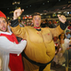 Illustration for article titled Rioting Costumed Fans Halt Australian Darts Competition